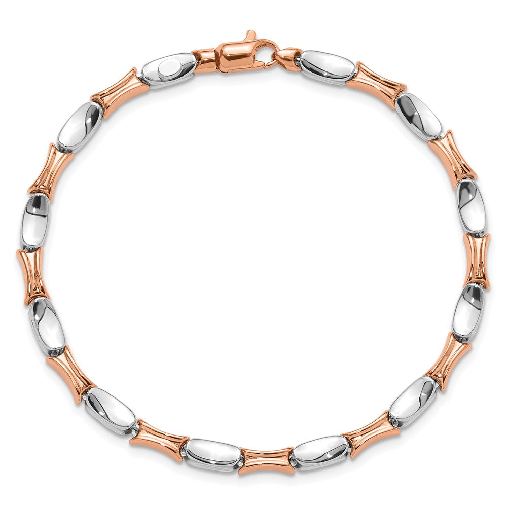 14K Two-tone Polished 7.5in Bracelet