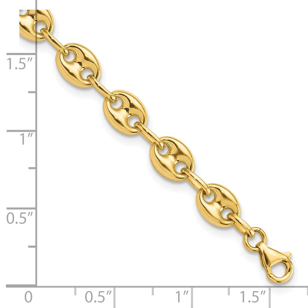 14K Fancy Link 7.75in Bracelet