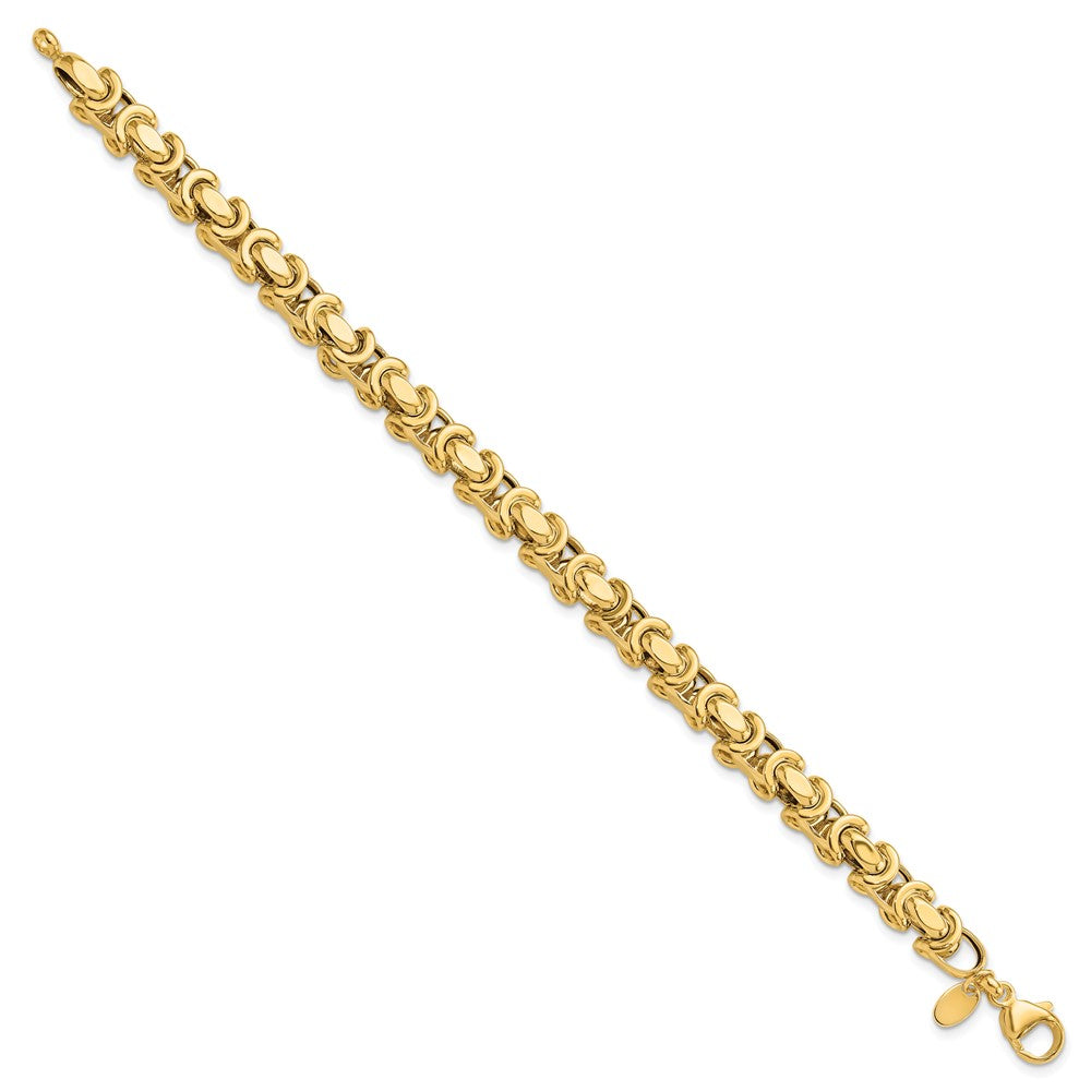 14k Polished Fancy Link Bracelet