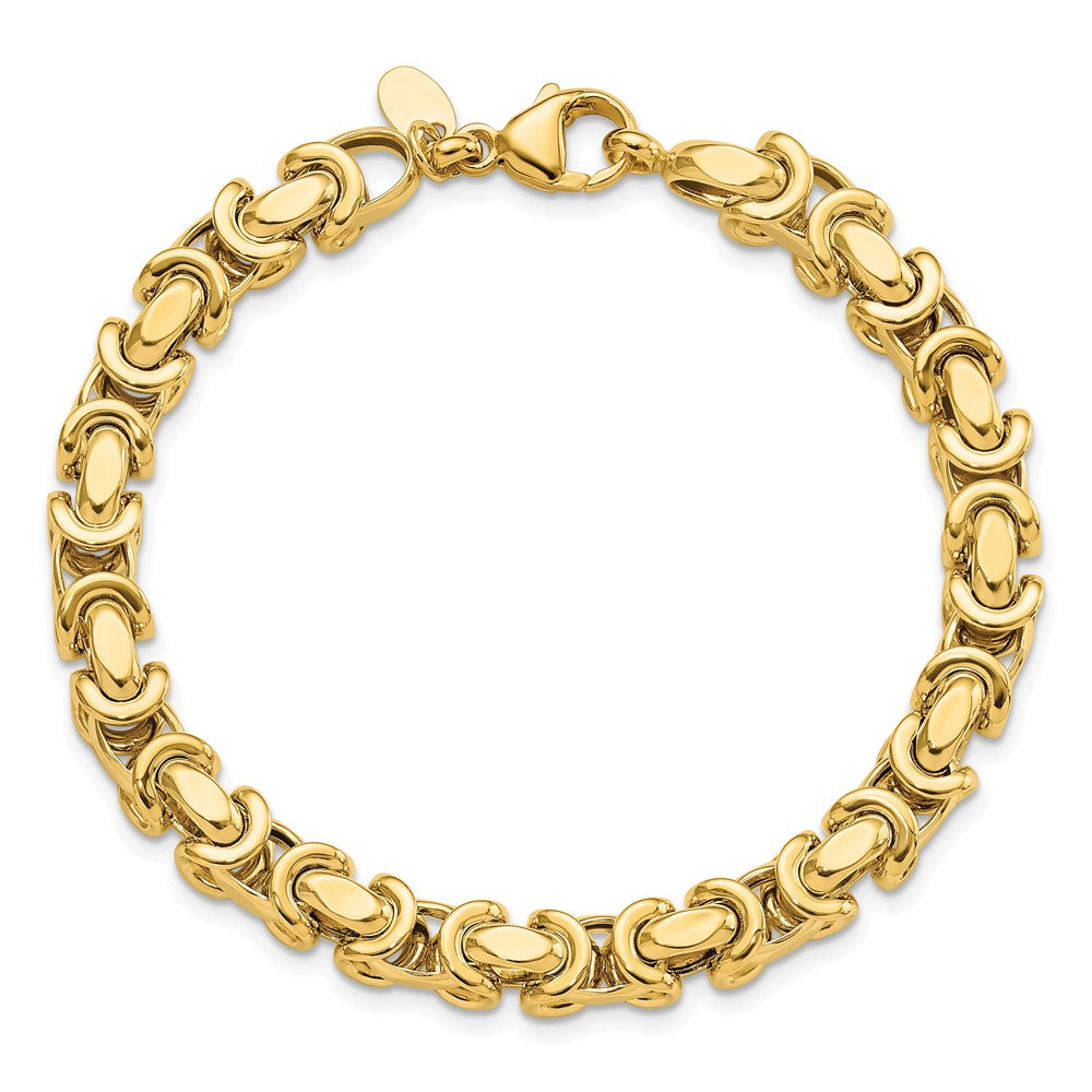 14k Polished Fancy Link Bracelet