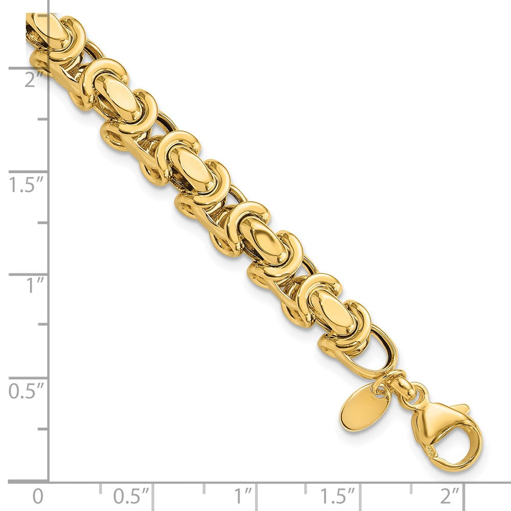 14k Polished Fancy Link Bracelet