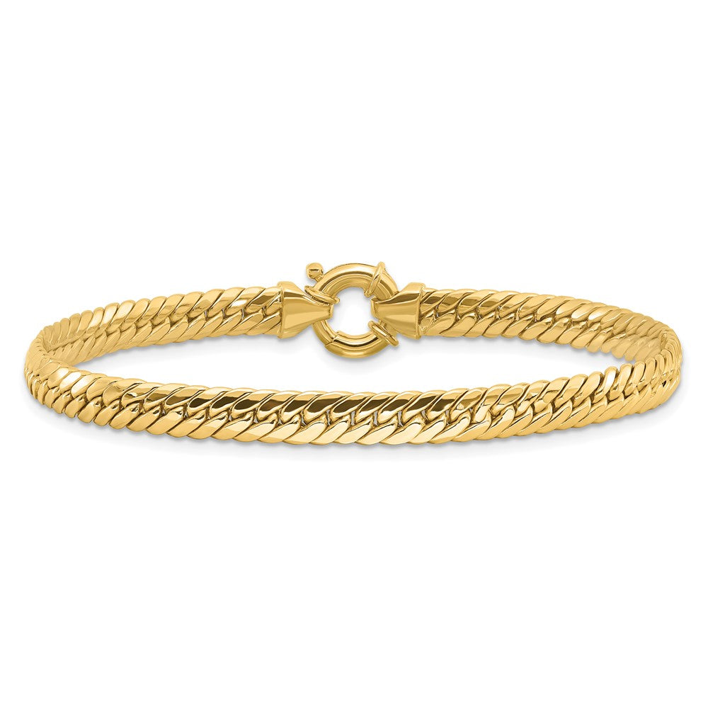 14K Polished Fancy Link Bracelet