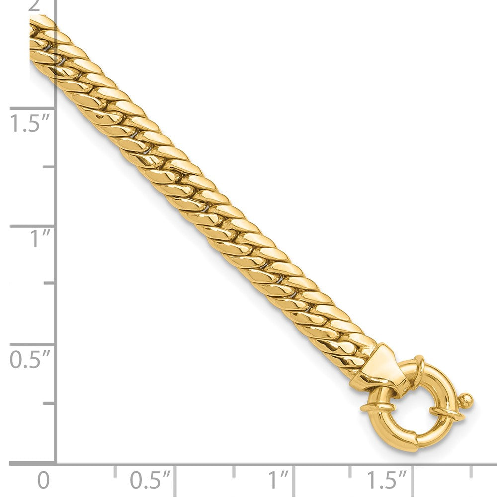 14K Polished Fancy Link Bracelet