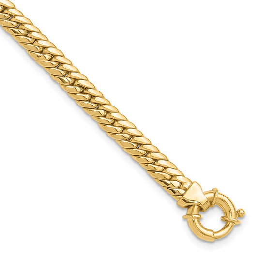 14K Polished Fancy Link Bracelet