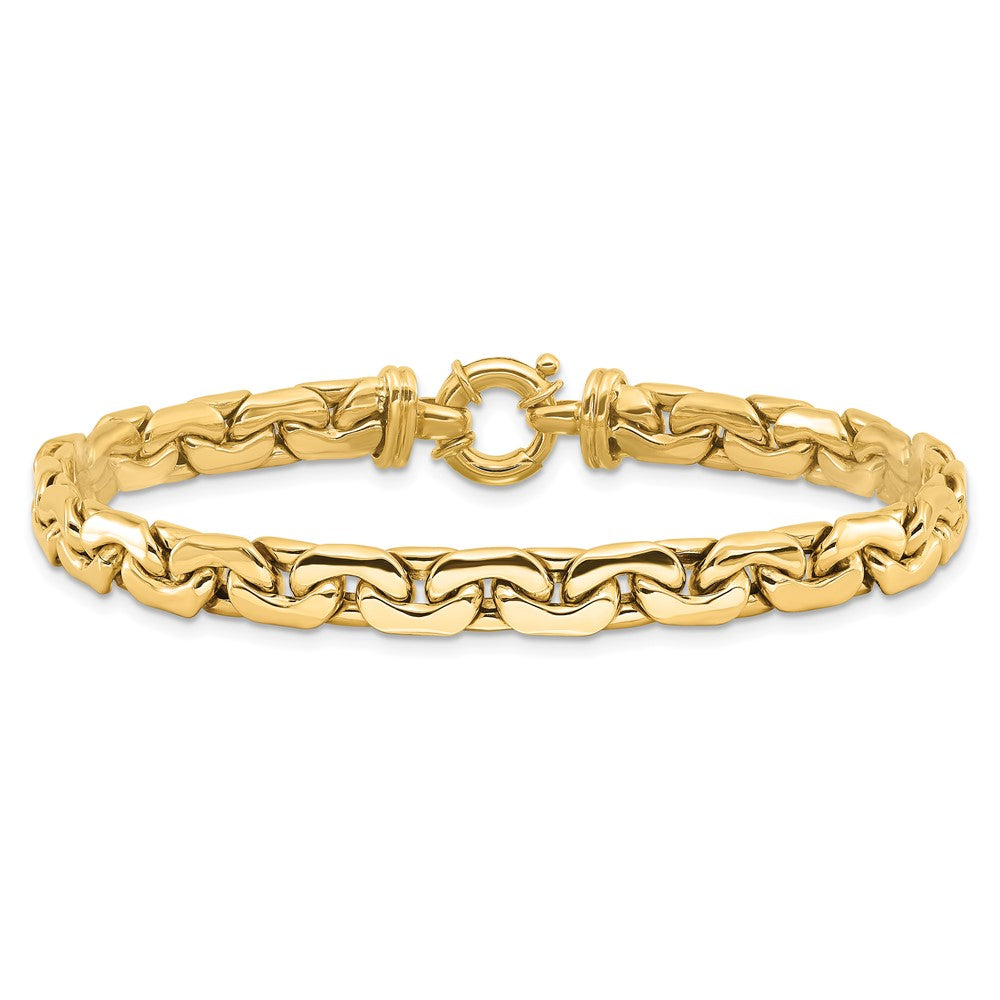 14K Polished Fancy Link Bracelet