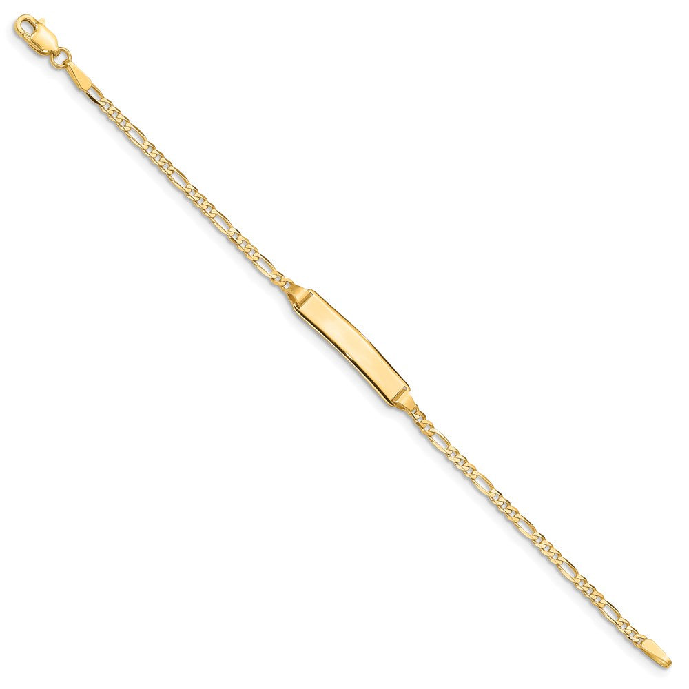 14k Figaro ID Bracelet
