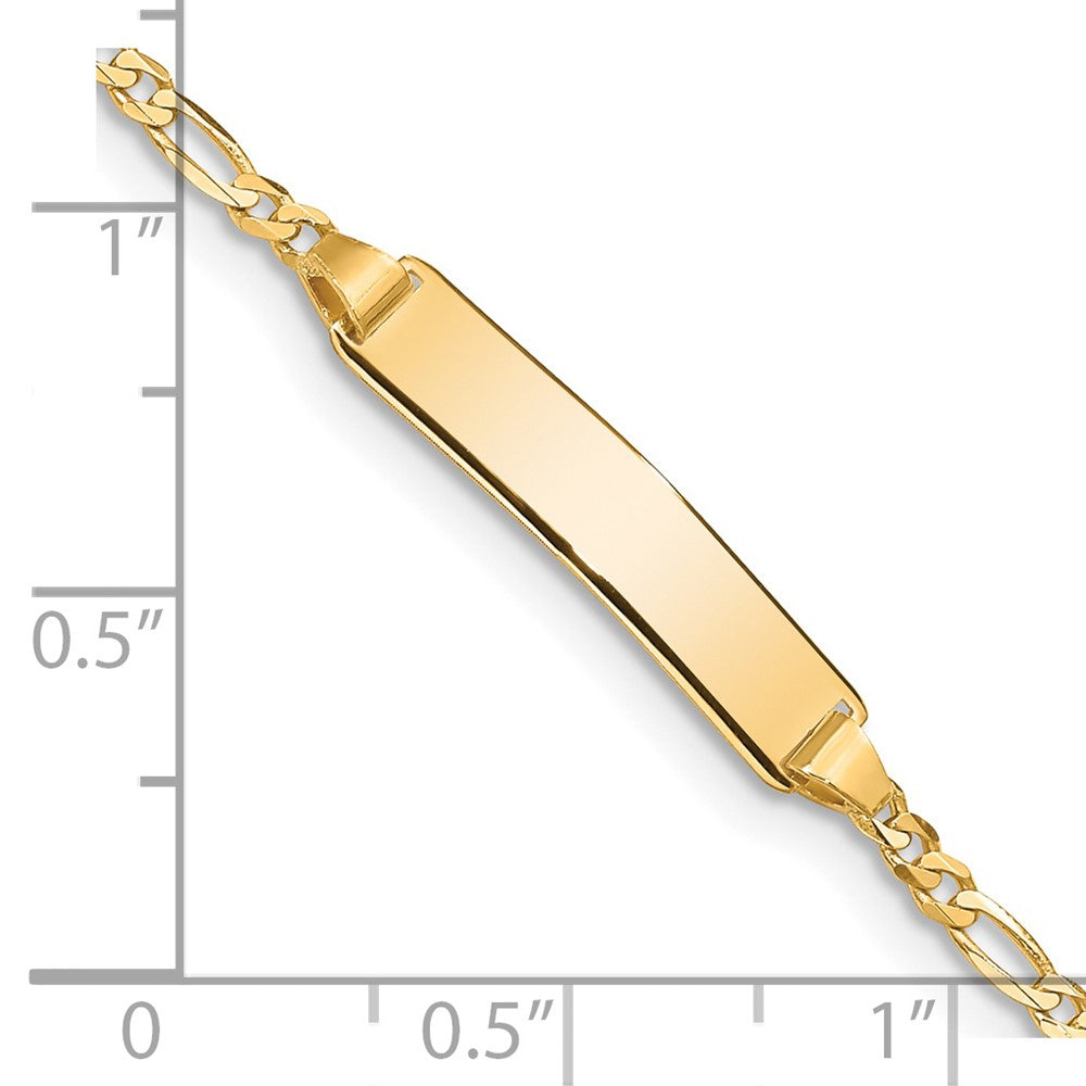 14k Figaro ID Bracelet