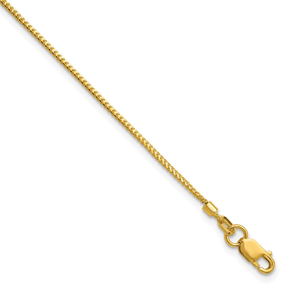 14K 8 inch .9mm Franco with Lobster Clasp Bracelet
