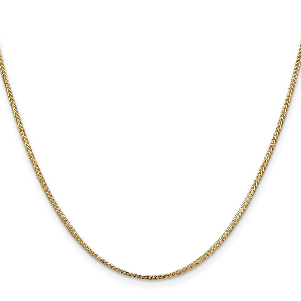 14K 22 inch 1mm Franco with Lobster Clasp Chain