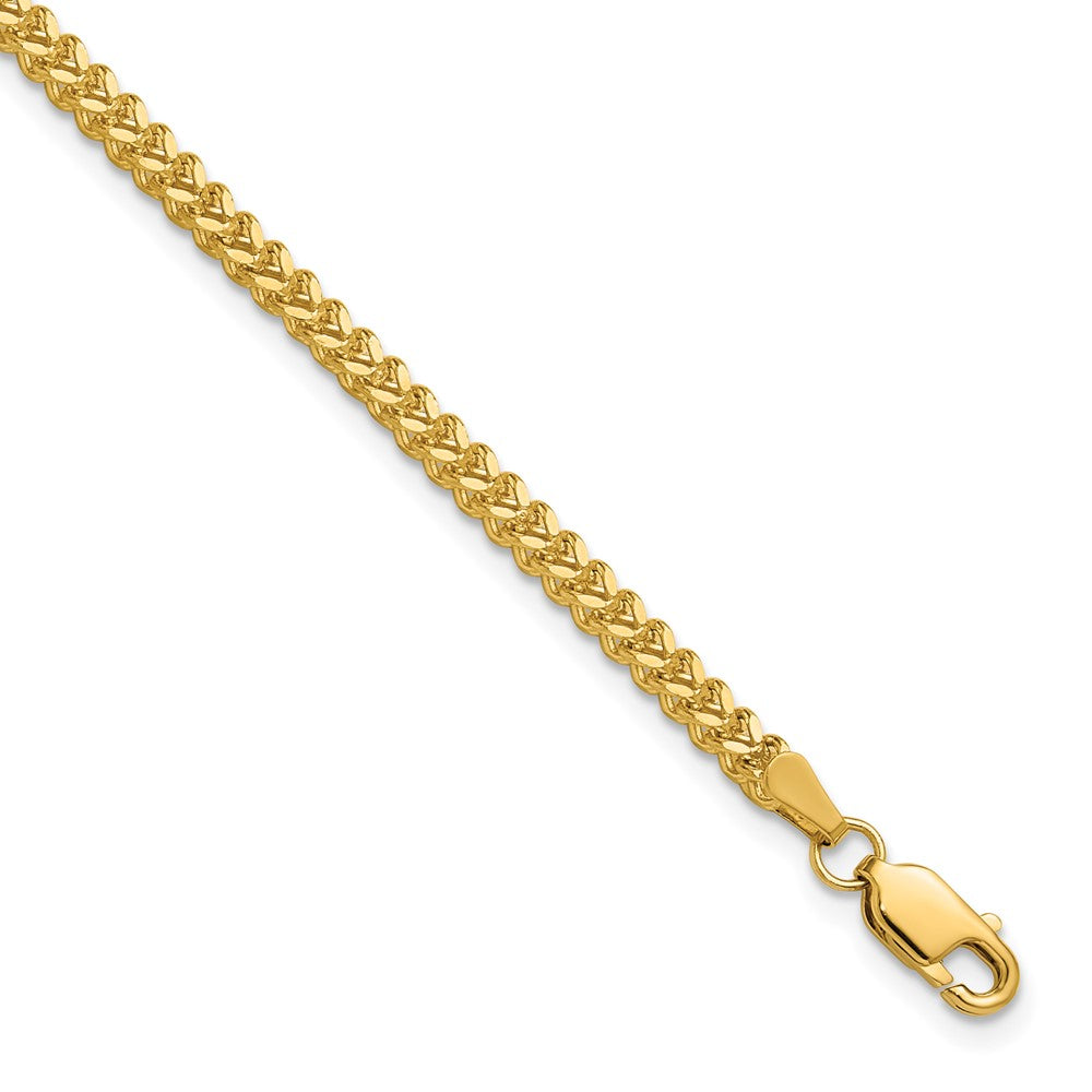 14K 7 inch 2mm Franco with Lobster Clasp Bracelet