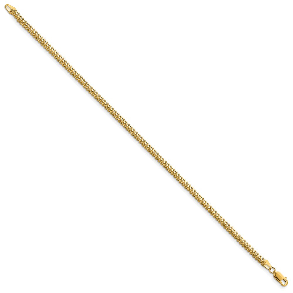 14K 7 inch 2.3mm Franco with Lobster Clasp Bracelet
