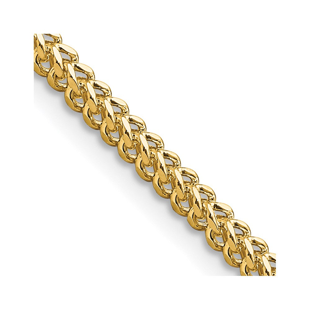 14K 26 inch 2.3mm Franco with Lobster Clasp Chain