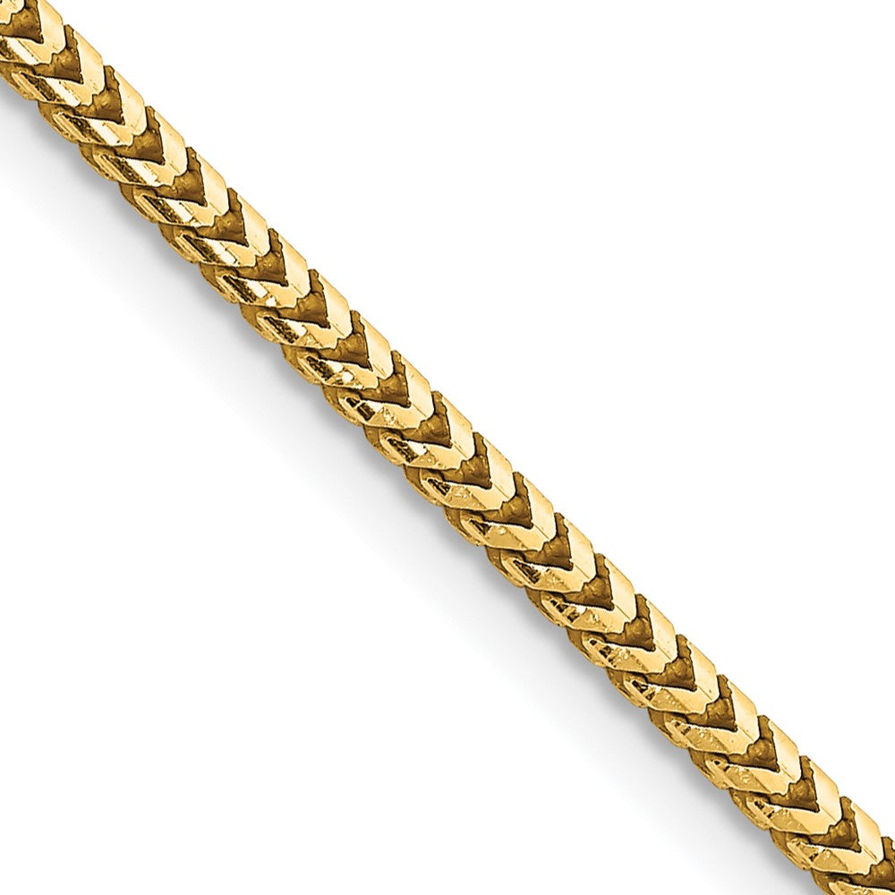 14K 22 inch 2.5mm Franco with Lobster Clasp Chain