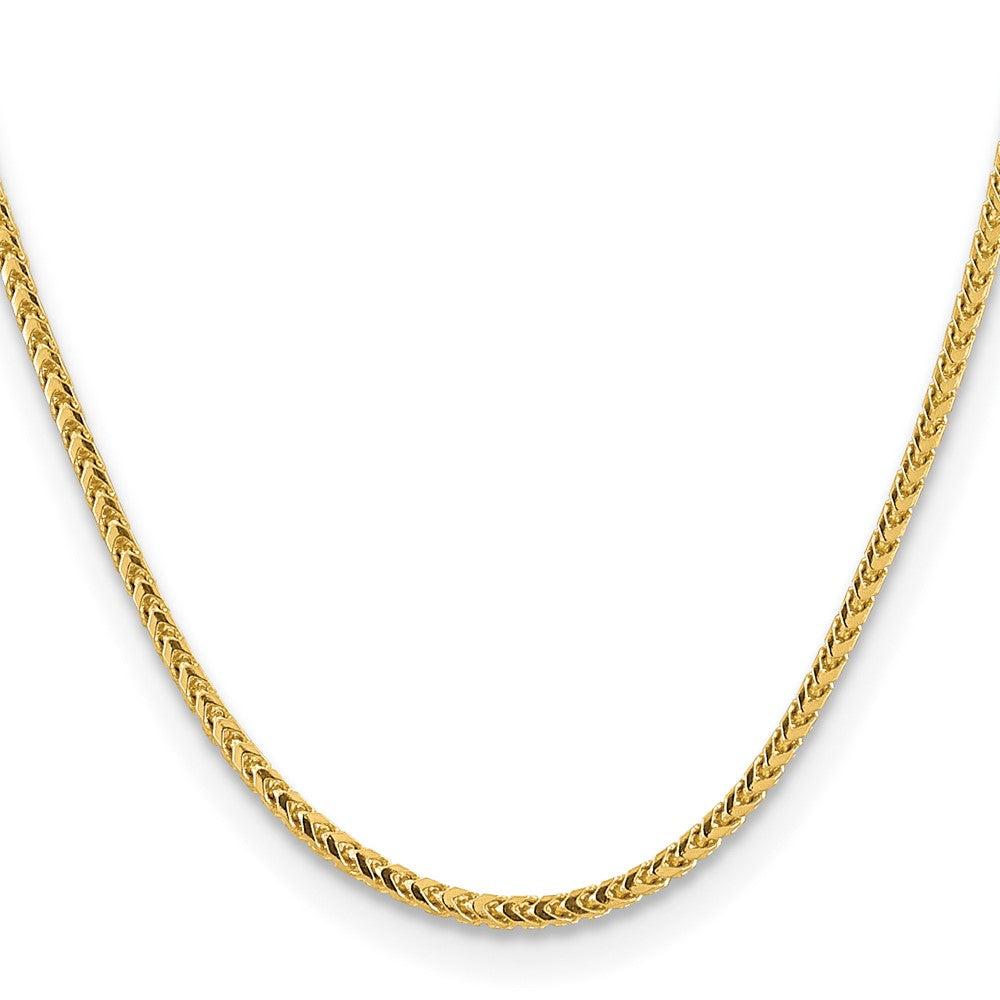 14K 22 inch 3mm Franco with Fancy Lobster Clasp Chain