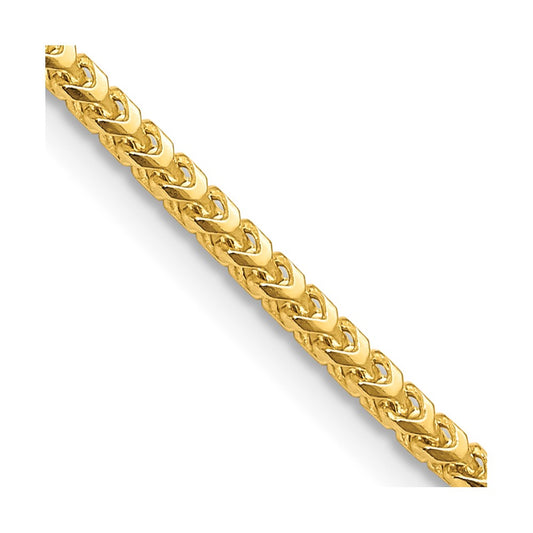 14K 22 inch 3mm Franco with Fancy Lobster Clasp Chain