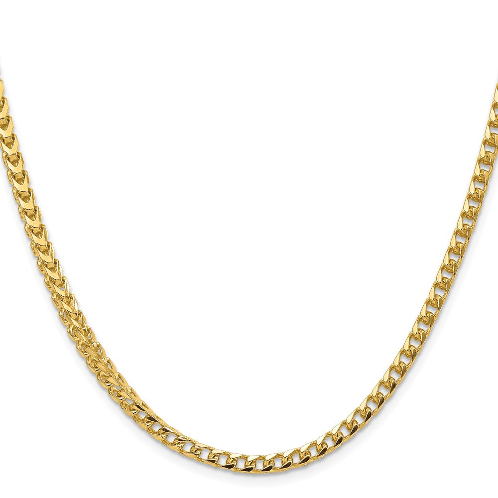 14K 24 inch 3.7mm Franco with Fancy Lobster Clasp Chain