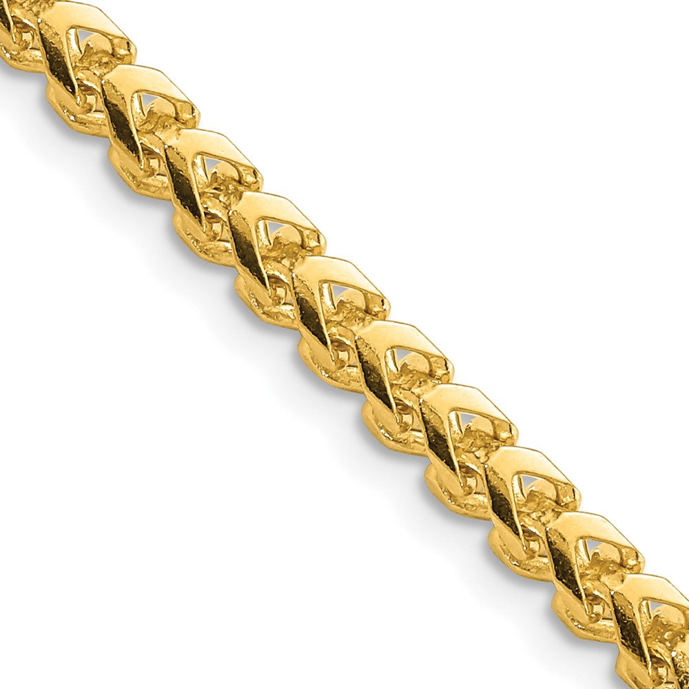 14K 24 inch 3.7mm Franco with Fancy Lobster Clasp Chain