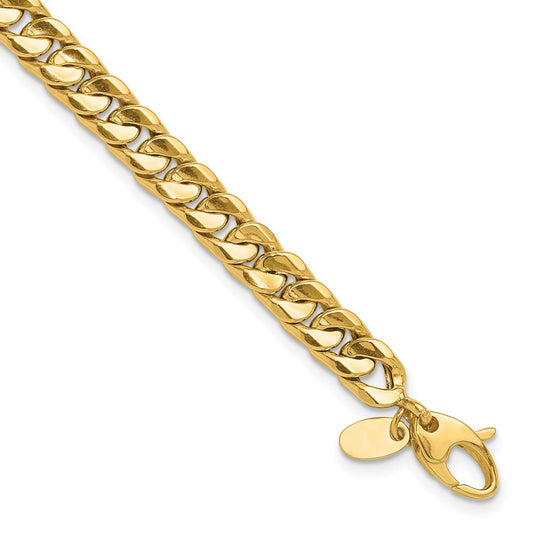 14K Polished Fancy 8.5in Bracelet