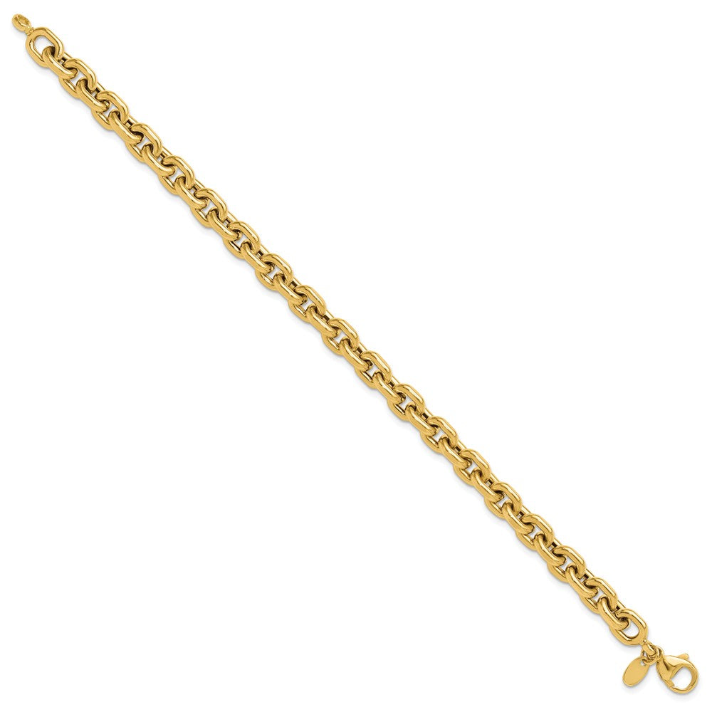 14K Polished Fancy Link Bracelet