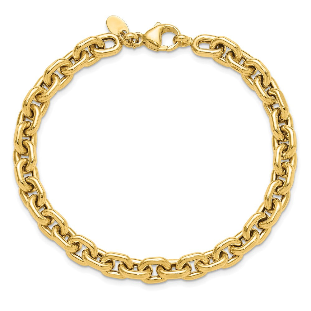 14K Polished Fancy Link Bracelet