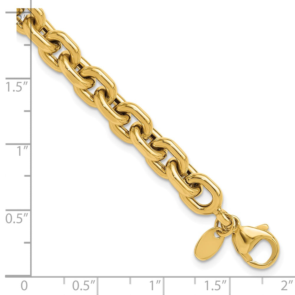 14K Polished Fancy Link Bracelet