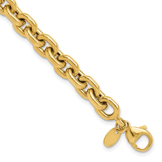14K Polished Fancy Link Bracelet