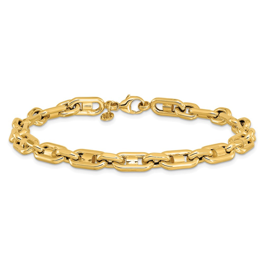 14k Polished Link Men's Bracelet