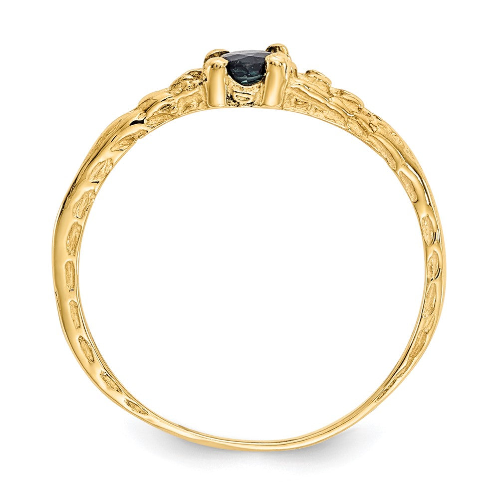 14k Madi K 3mm Sapphire Birthstone Ring