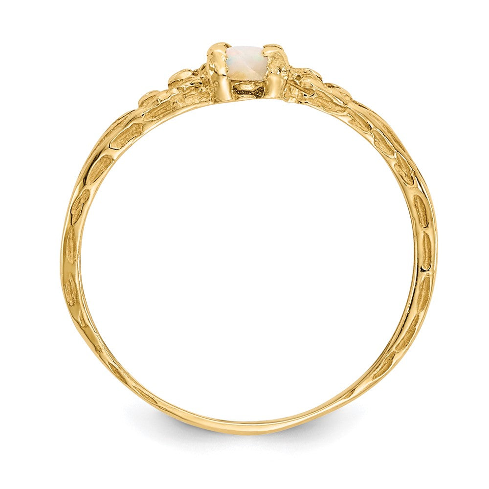 14k Madi K 3mm Opal Birthstone Ring