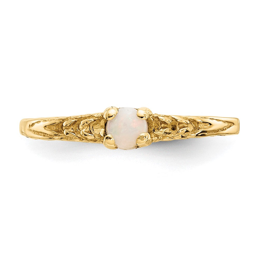 14k Madi K 3mm Opal Birthstone Ring