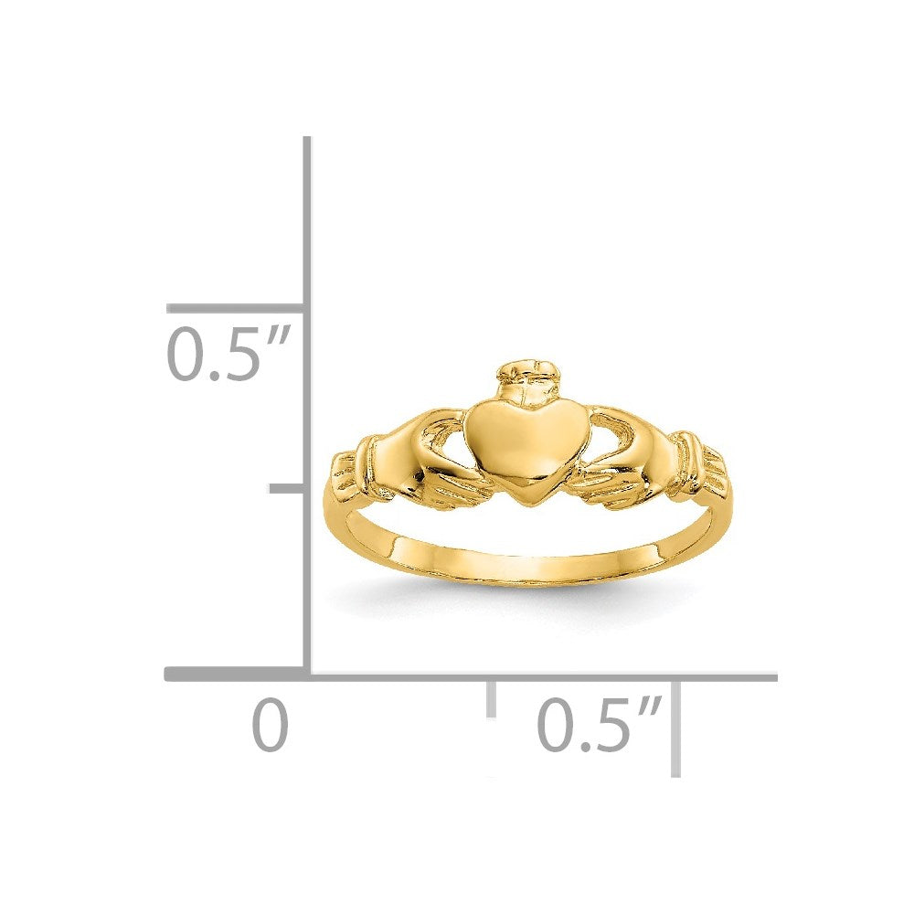 14k Madi K Claddagh Ring