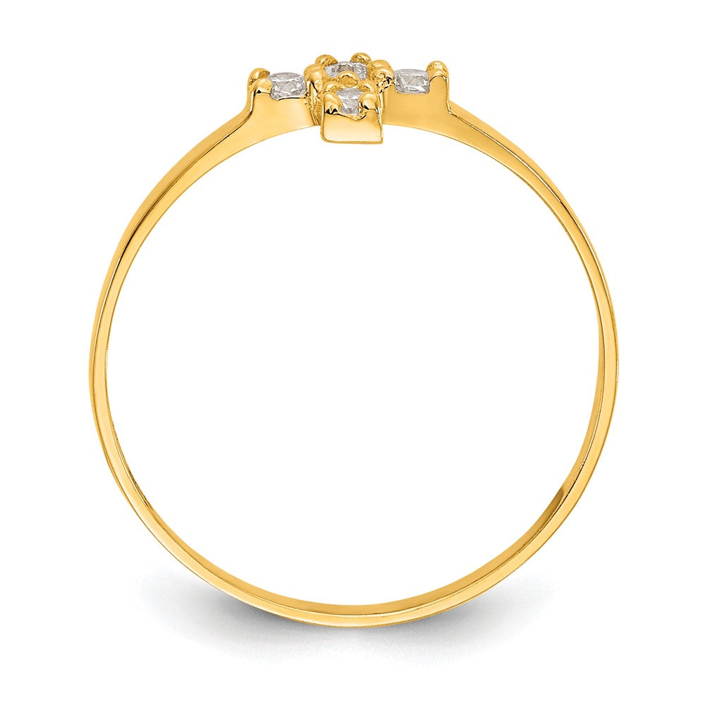 14k Madi K CZ Cross Ring