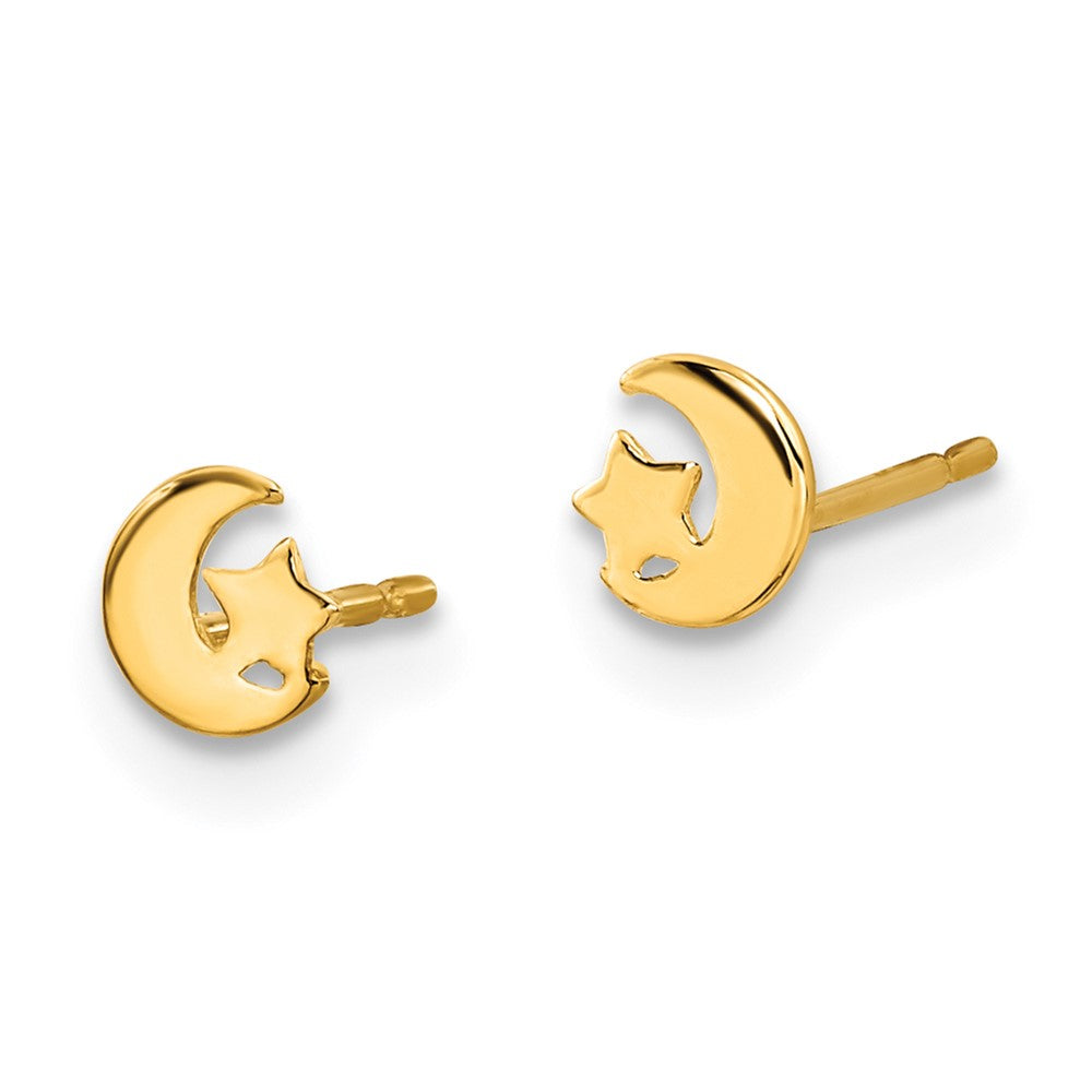 14k Madi K Star and Moon Post Earrings