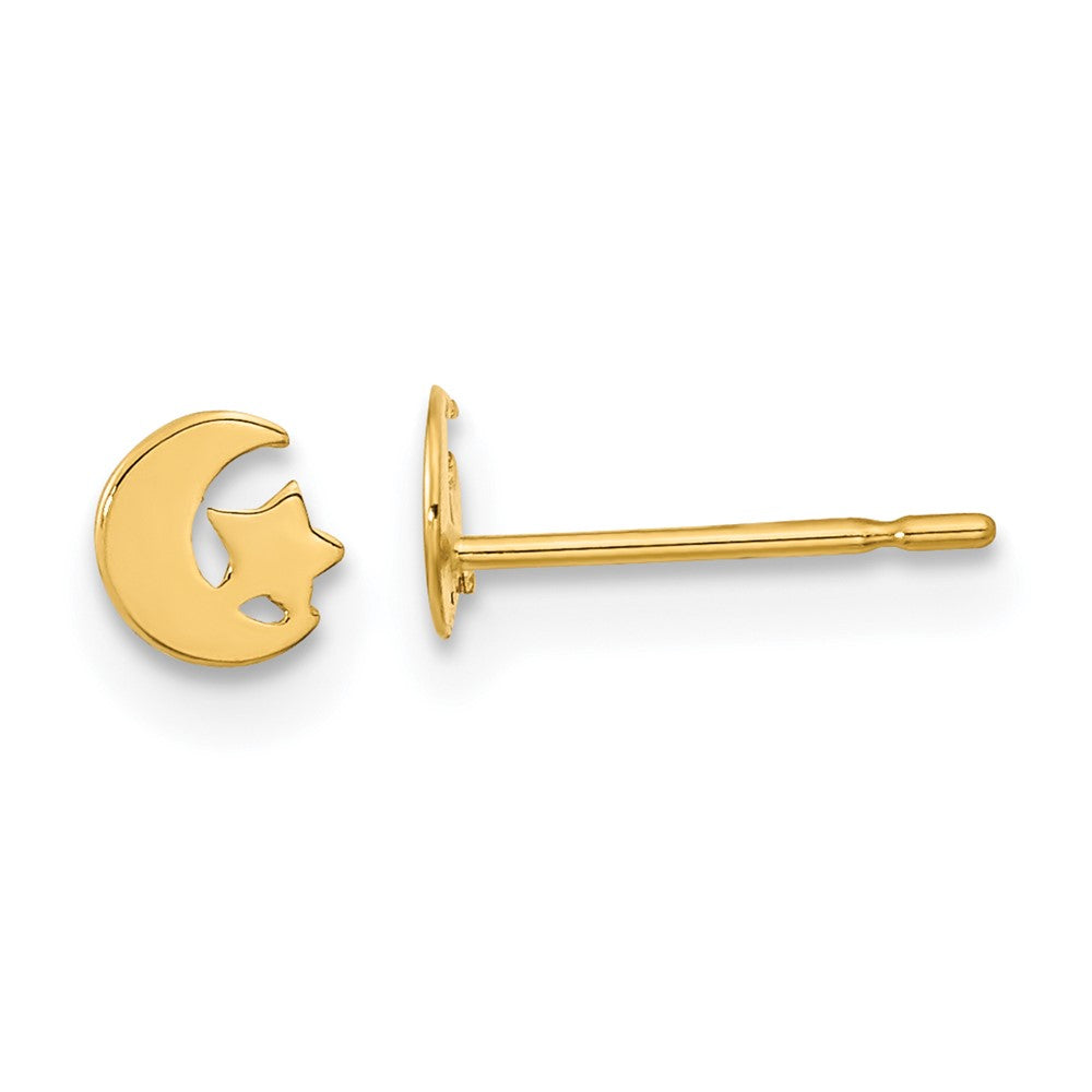 14k Madi K Star and Moon Post Earrings