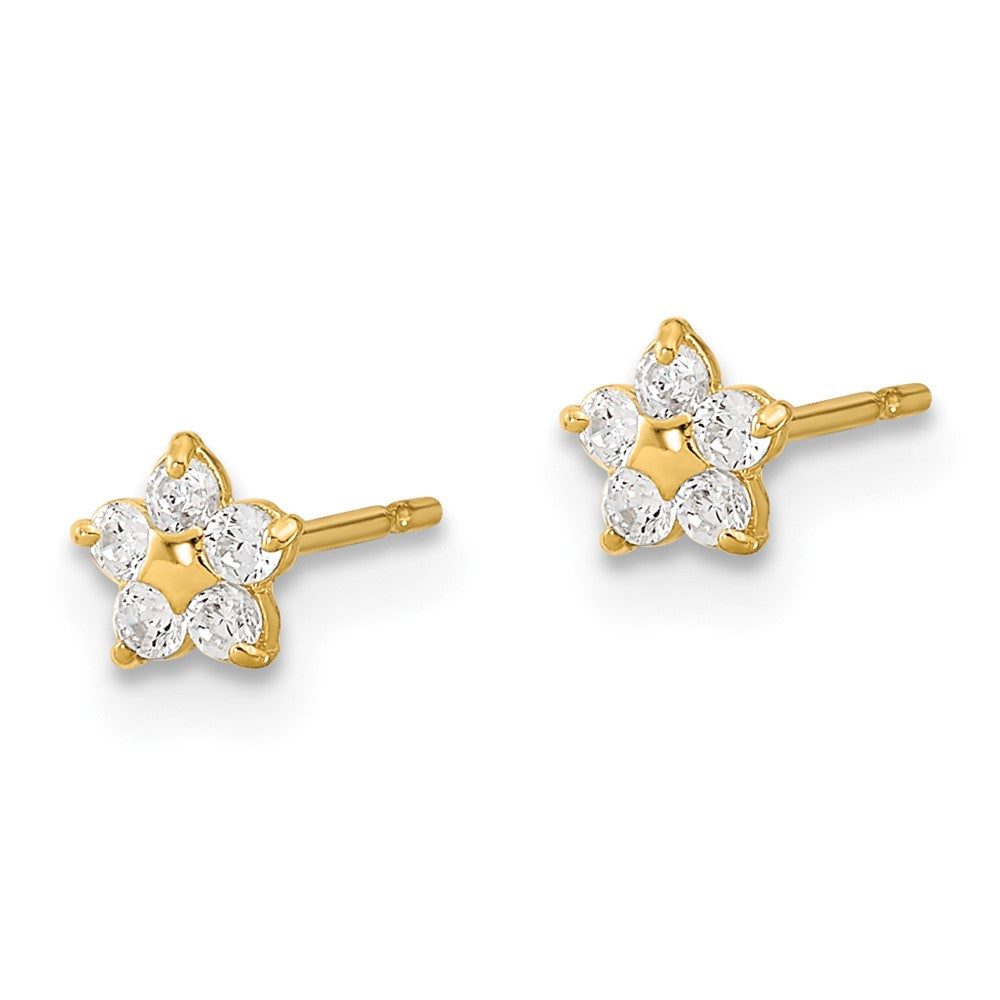14k Madi K CZ Star Post Earrings