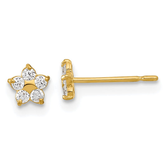 14k Madi K CZ Star Post Earrings
