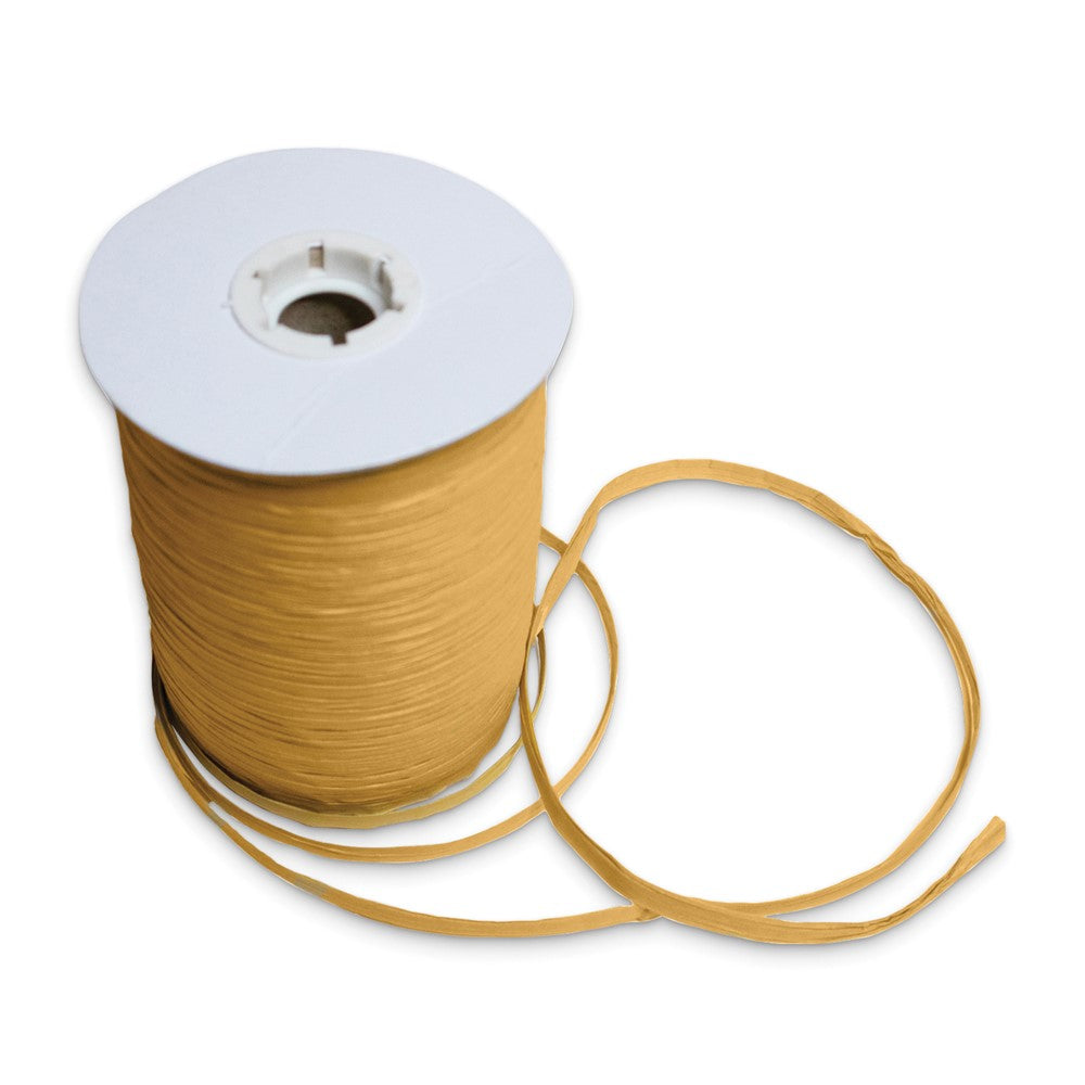 Gold-tone 100 Yard Raffia Ribbon Spool