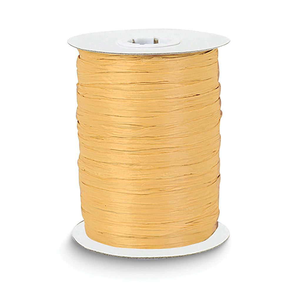 Gold-tone 100 Yard Raffia Ribbon Spool