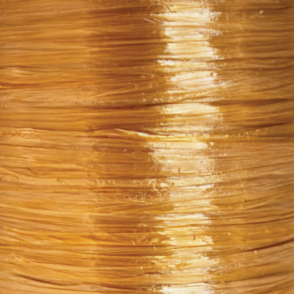 Pearlized Gold-tone 100 Yard Raffia Ribbon Spool