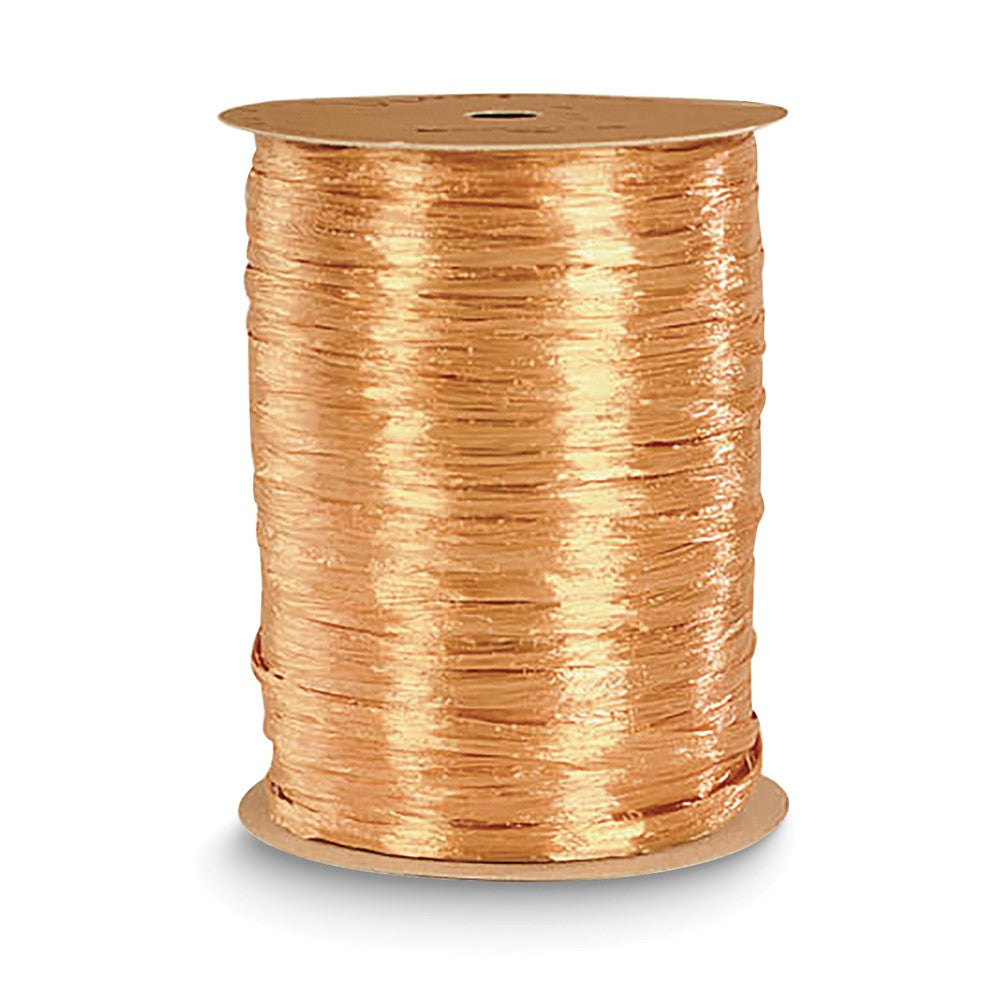 Pearlized Gold-tone 100 Yard Raffia Ribbon Spool
