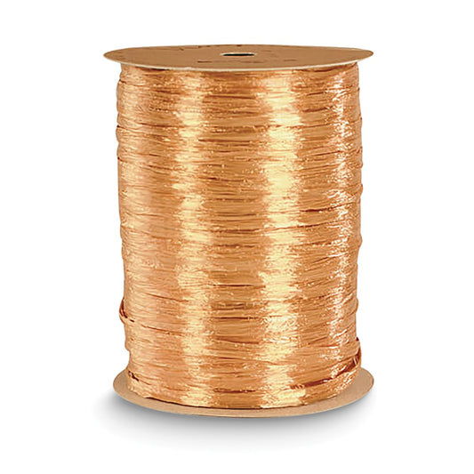 Pearlized Gold-tone 100 Yard Raffia Ribbon Spool