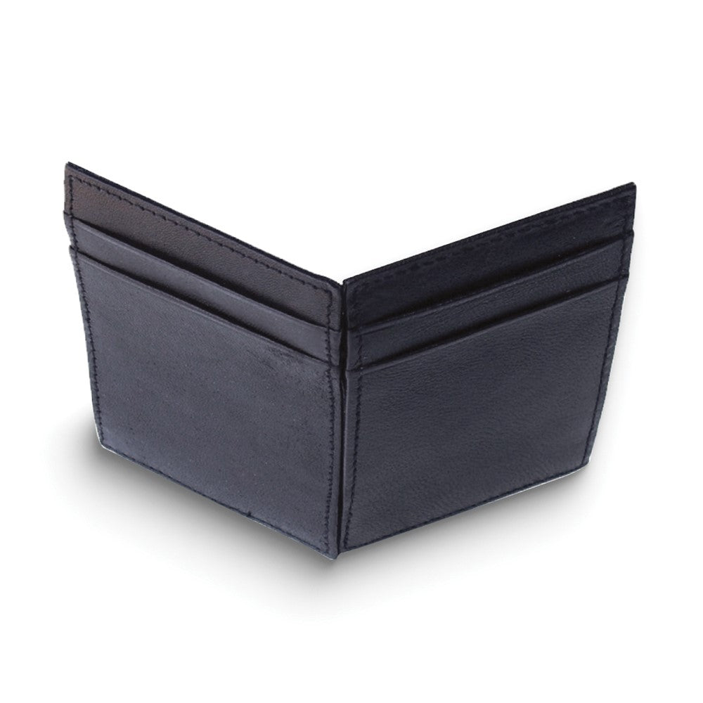 Black Cowhide Magic Leather Wallet