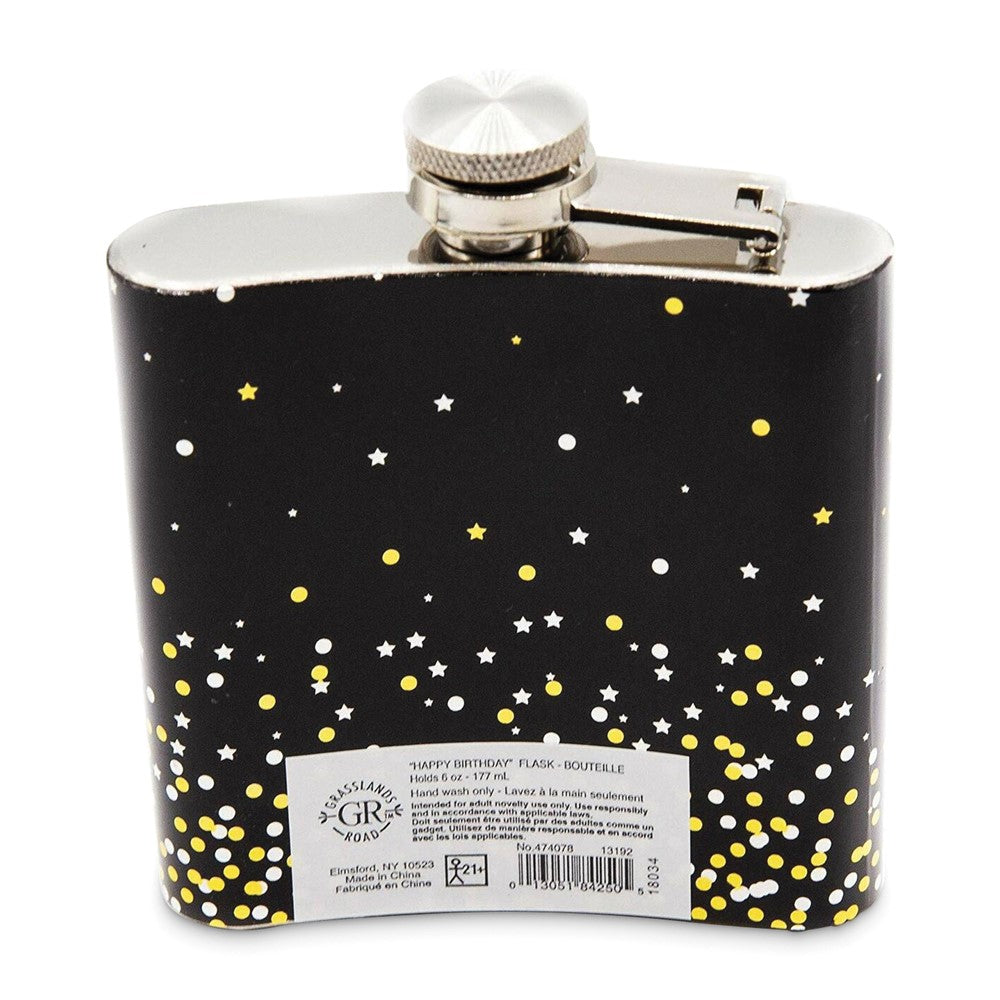 Stainless Steel 6 ounce Cheers to 40 Flask