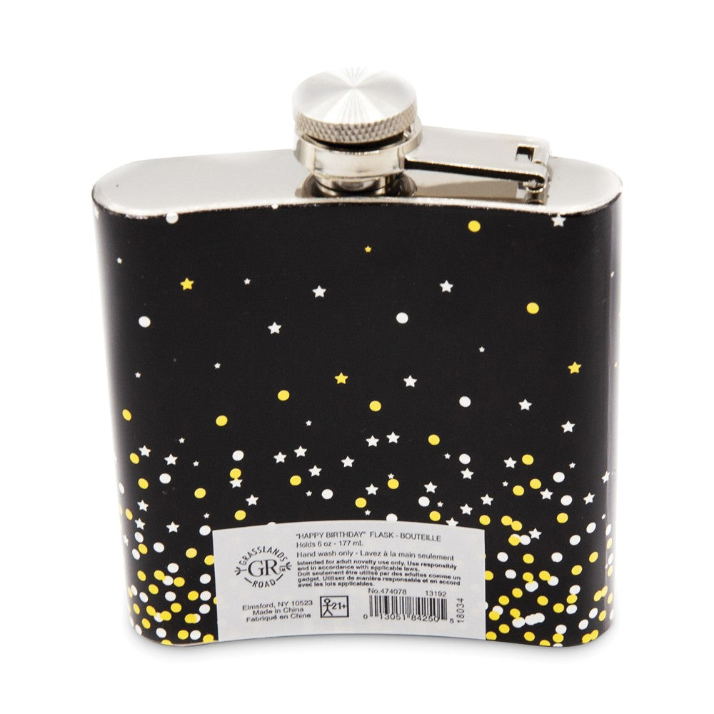 Stainless Steel 6 ounce Cheers to 60 Flask