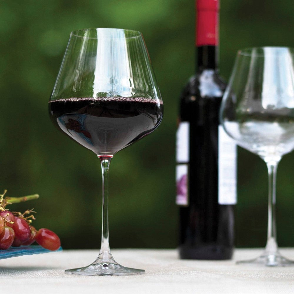 Set of Four Crystal 30 ounce Gift Boxed Wine Glasses