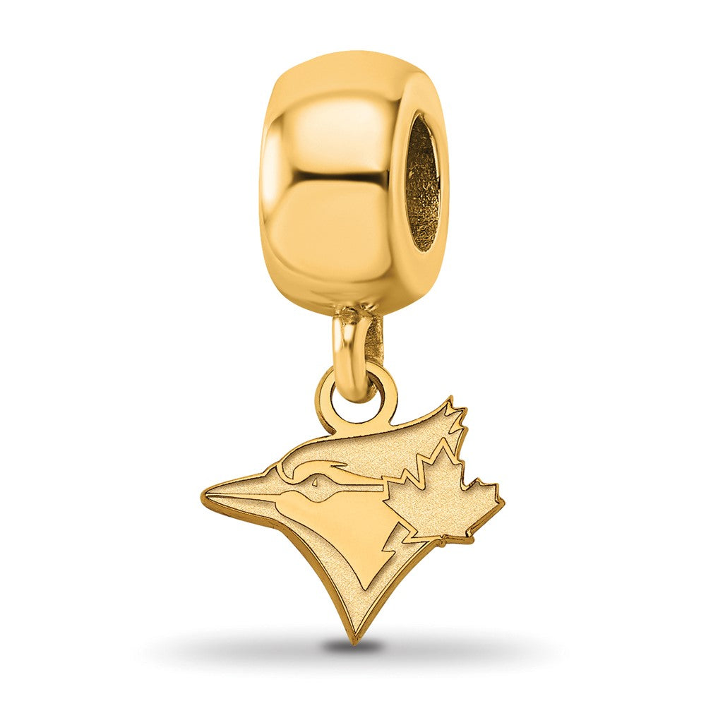 Sterling Silver Gold-plated MLB Toronto Blue Jays Bird Extra Small Dangle Bead