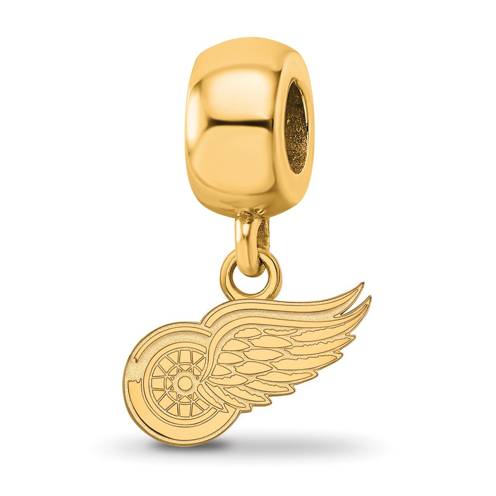 Sterling Silver Gold-plated NHL Detroit Red Wings Extra Small Dangle Bead