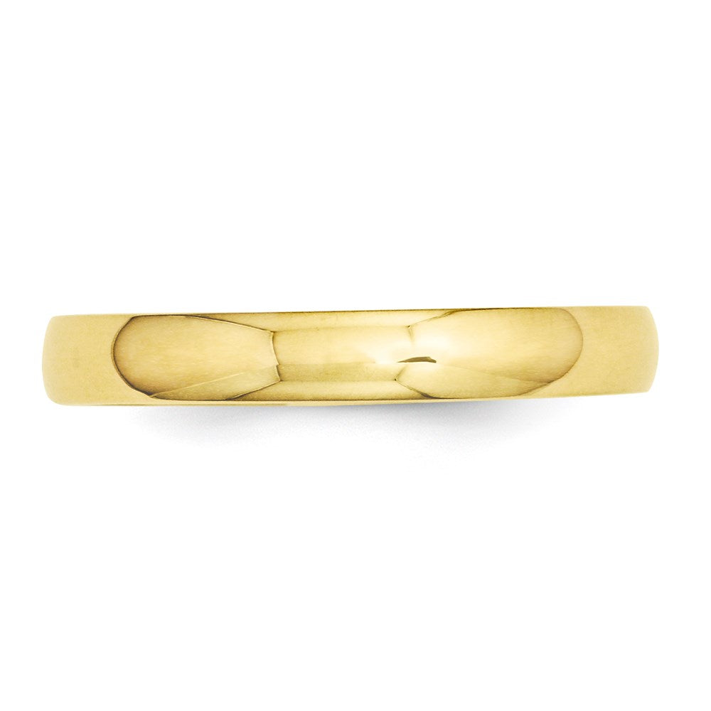 14k Yellow Gold 3mm Half-Round Wedding Band Size 6.5