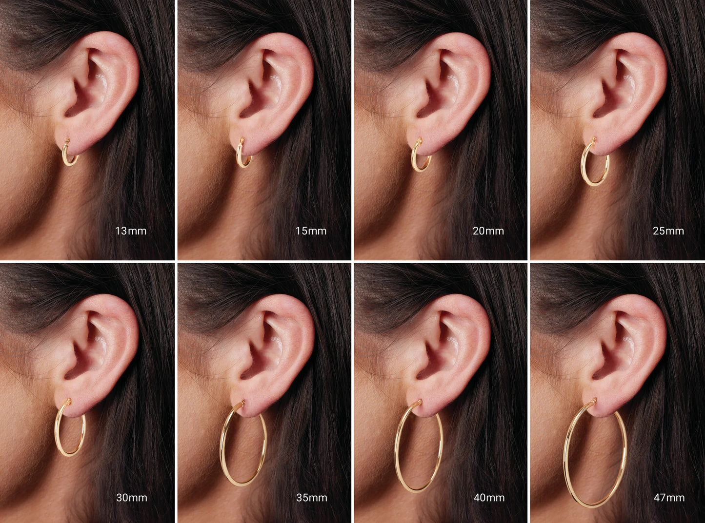 10k 2x3mm Square Tube Hoops