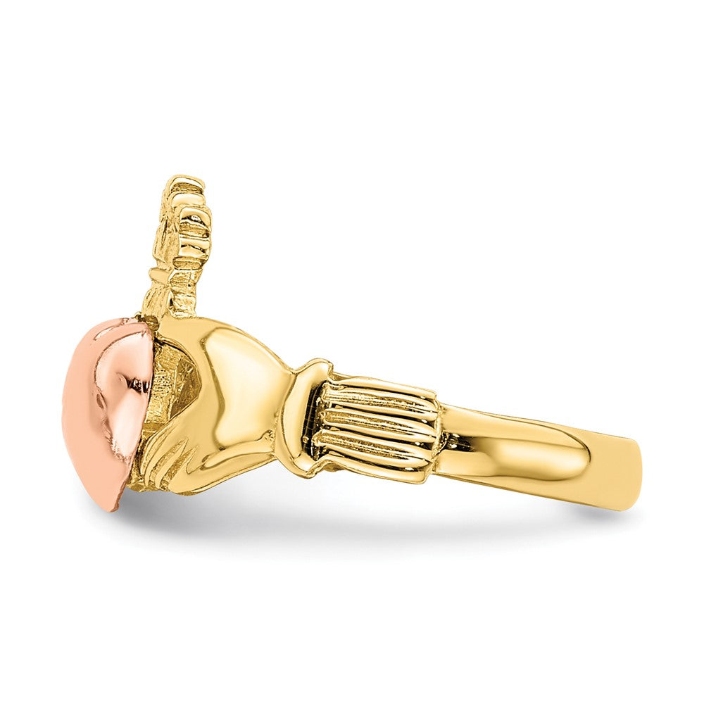 14k Two-tone Claddagh Ring